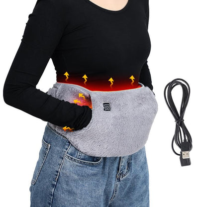 Heating Waist Belly Belt USB Powered, Hand Warmer 3 Temperature Settings, Ideal for Menstrual Period & Body Warmth